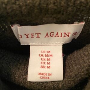 Yet Again Olive colored Sweater